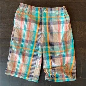 Crazy 8 boys plaid shorts. Like new!